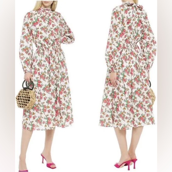 Rhode Mai Floral Print Mai Midi Dress